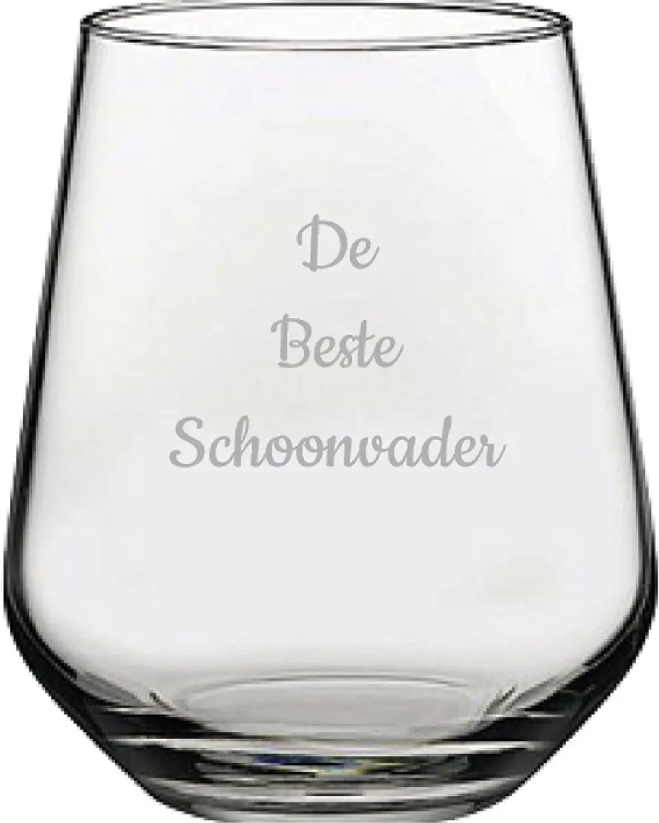 Pasabahce Gegraveerd Drinkglas 42,5cl Beste Schoonvader
