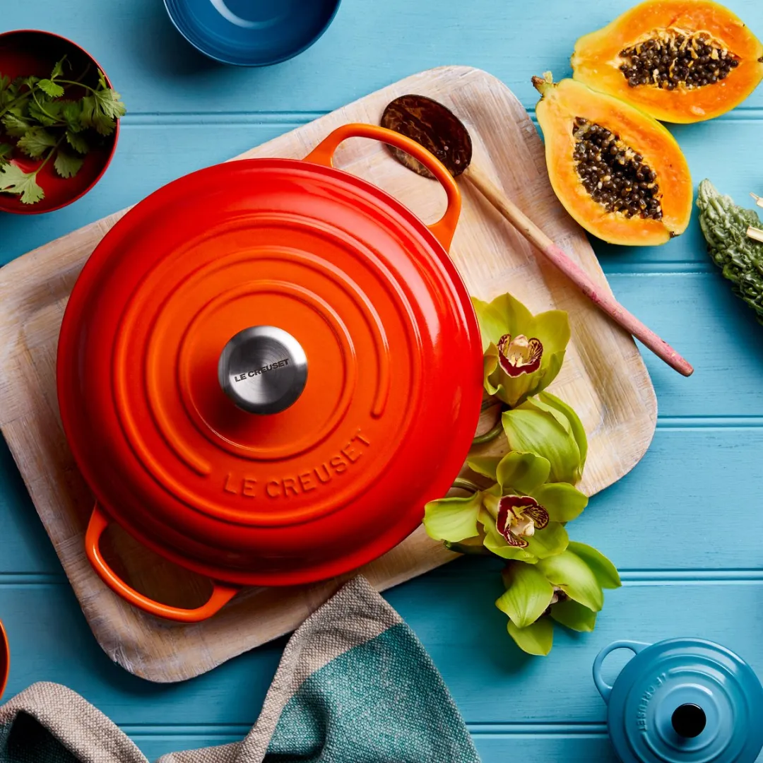 Le Creuset Signature Campagnard Braadpan 30cm - Oranjerood