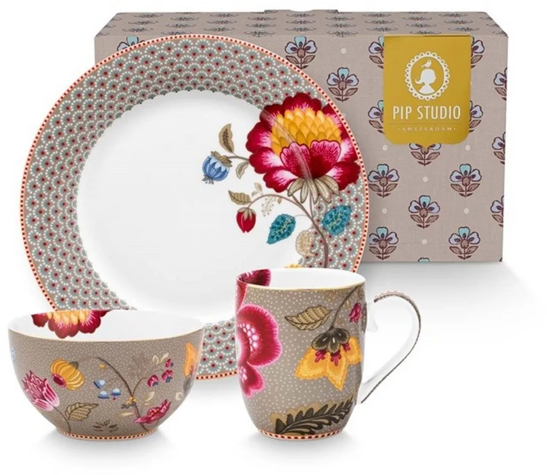 Pip Studio Ontbijtset Blooming Tales Fantasy