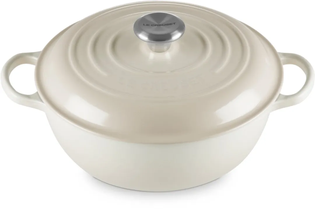 Le Creuset Gietijzeren Braadpan Meringue 22cm - 2.2L - Crème