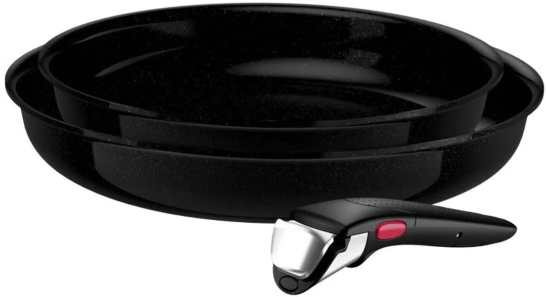 Tefal Ingenio Excellence Ceram Pannenset 3-delig - Zwart