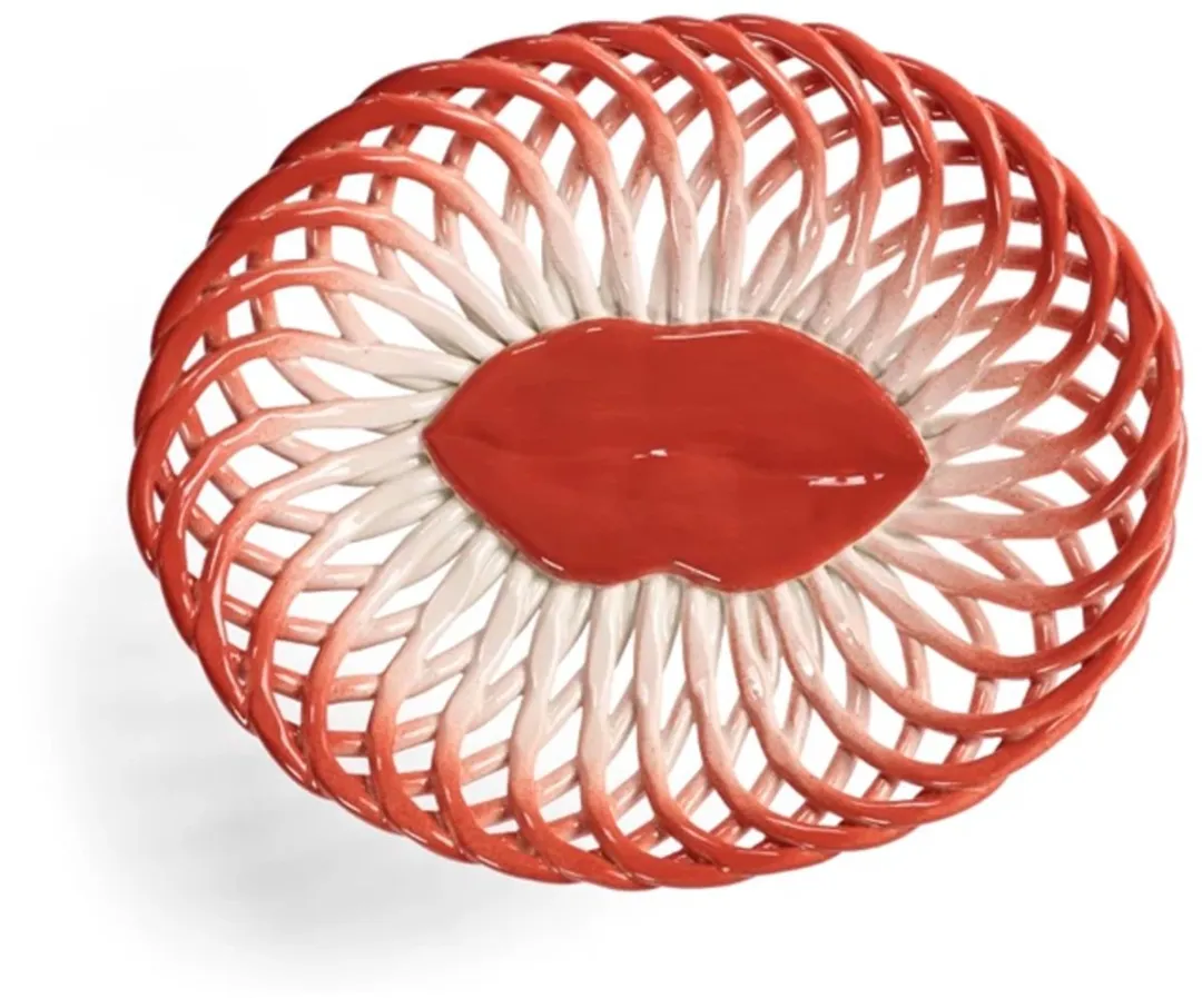 Serax Wouters & Hendrix Salvador Schaal 27x22cm - Rood/Wit