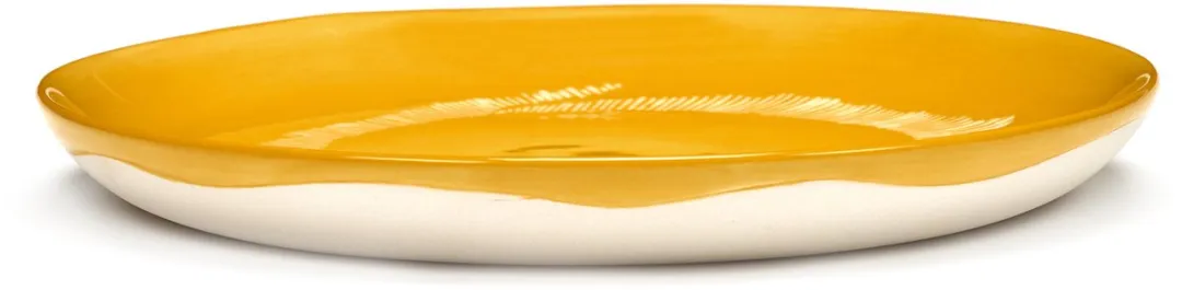 Serax Ottolenghi Feast Bord S - 19cm - Geel/Wit - 2 Stuks - afbeelding 2 van 4