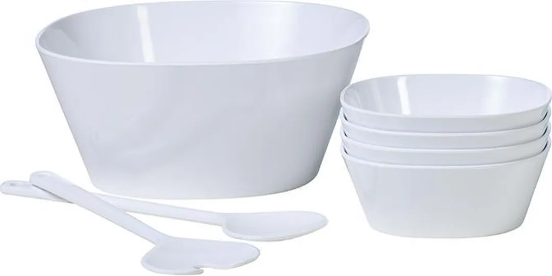 Mepal Conix Salade Set 6-delig - 25cm - Wit - afbeelding 6 van 6