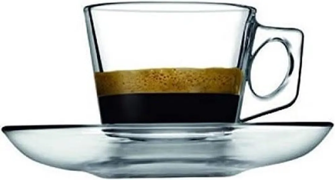 Pasabahce Barista Espresso Kopjes & Schoteltjes Set - 6 Stuks