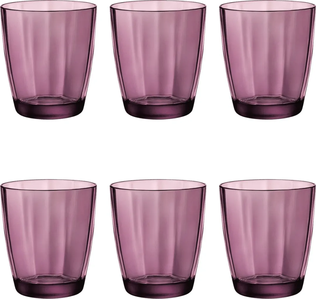 Bormioli Rocco Pulsar Tumbler 30cl - Paars - 6 Stuks