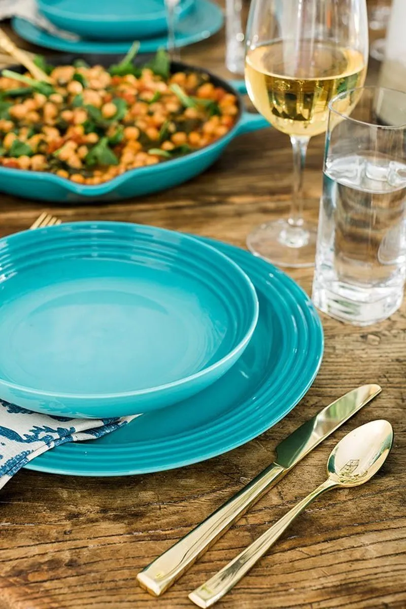 Le Creuset Dinerbord Caribbean Blue - ø 27 cm - afbeelding 6 van 6