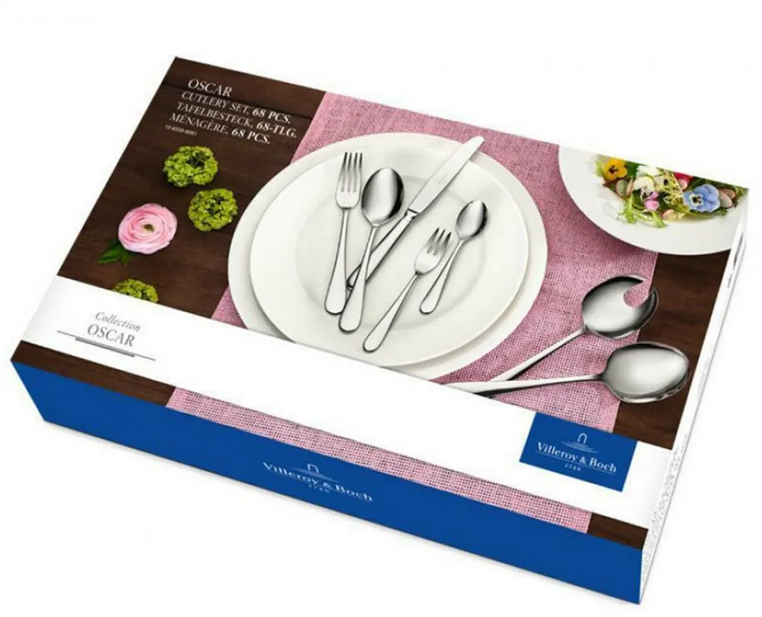 Villeroy & Boch Oscar Bestekset 68-delig - RVS