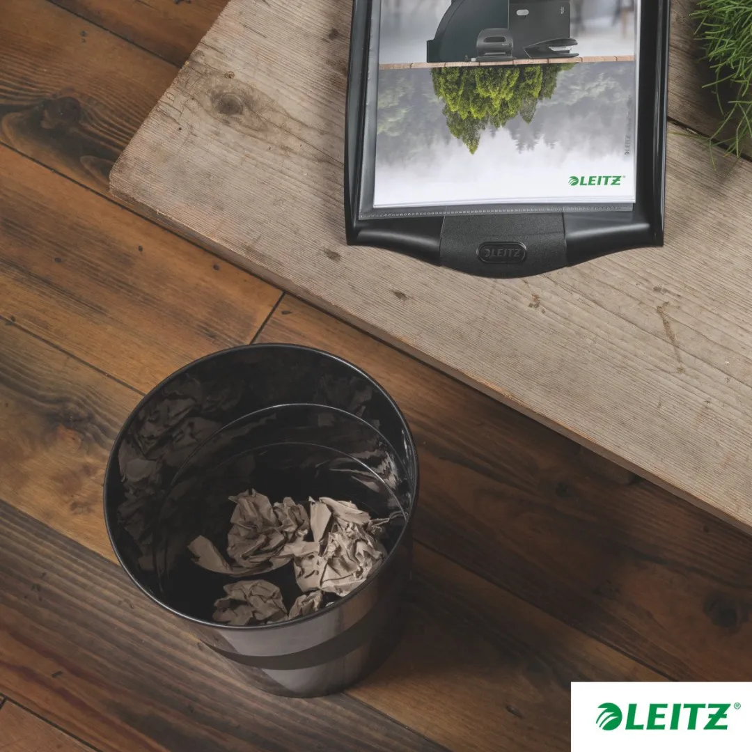 Leitz Recycle Prullenbak 15L - 98% Gerecycled Plastic - Zwart