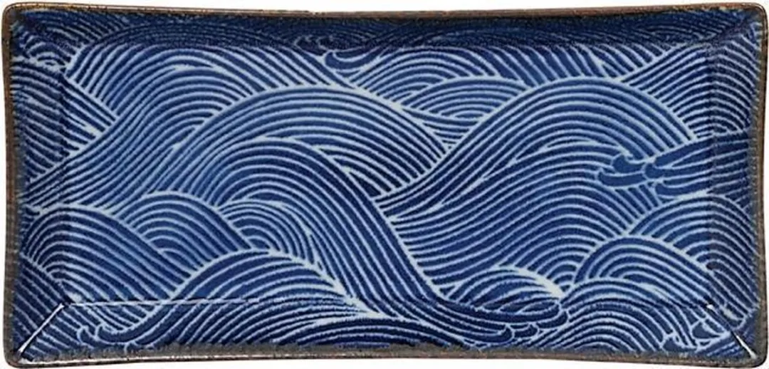Tokyo Design Studio Seigaiha Sushi Bord 23x11,5cm