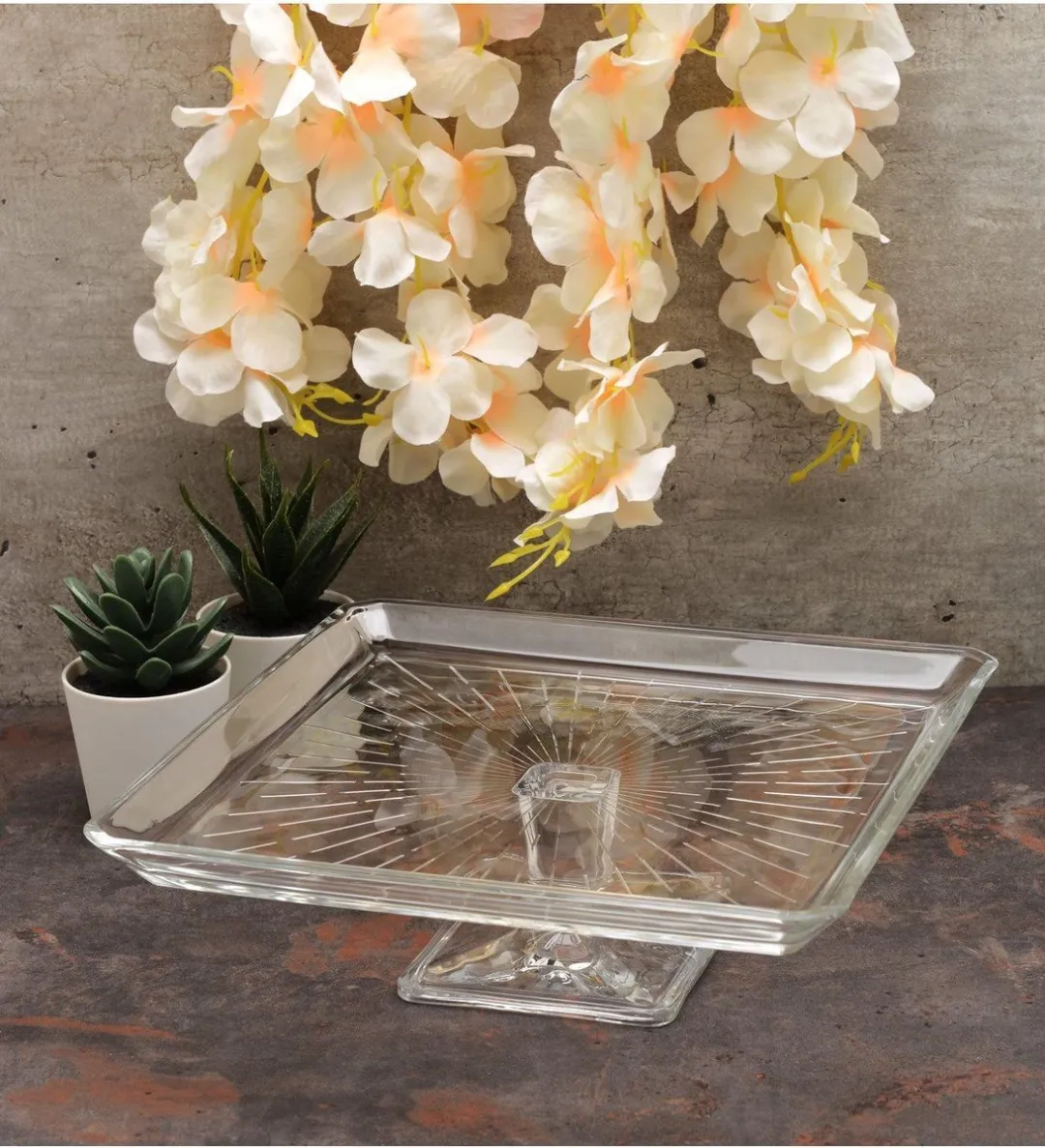 Pasabahce Serveerschaal op Voet Glas 23,8cm