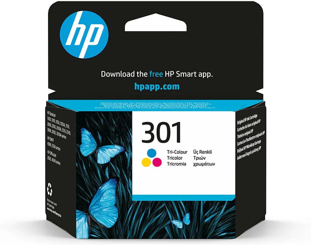 HP 301 CH562EE#ACU Inktcartridge - Kleur - 165 pagina's