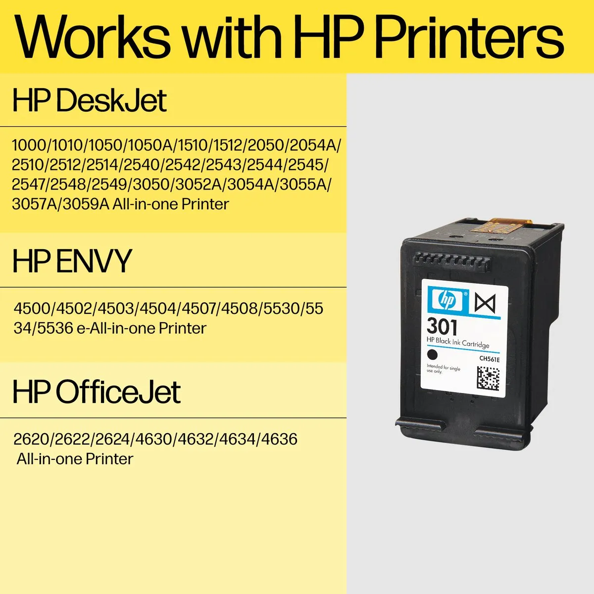 HP 301 CH562EE#ACU Inktcartridge - Kleur - 165 pagina's