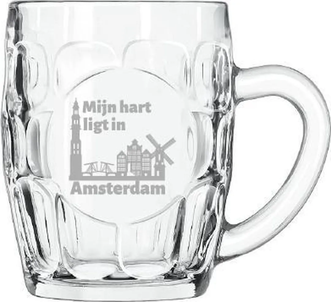 Libbey Gegraveerde Bierpul 55cl Amsterdam