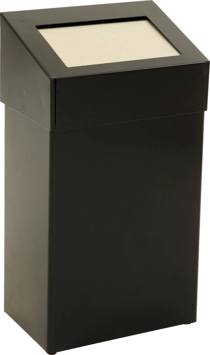 Rubbermaid Afvalbak Pushklep 50L Wit