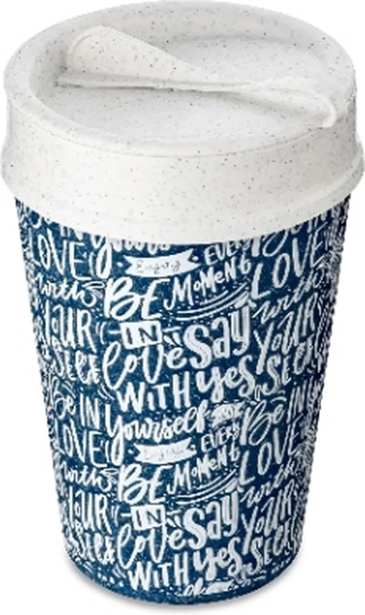 Koziol Iso To Go Love Letters Dubbelwandige Koffiebeker 400ml