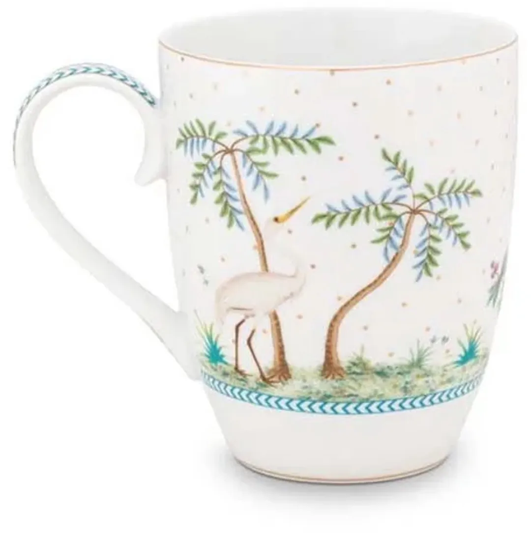 Pip Studio Jolie Stippen Mok 350ml - Blauw