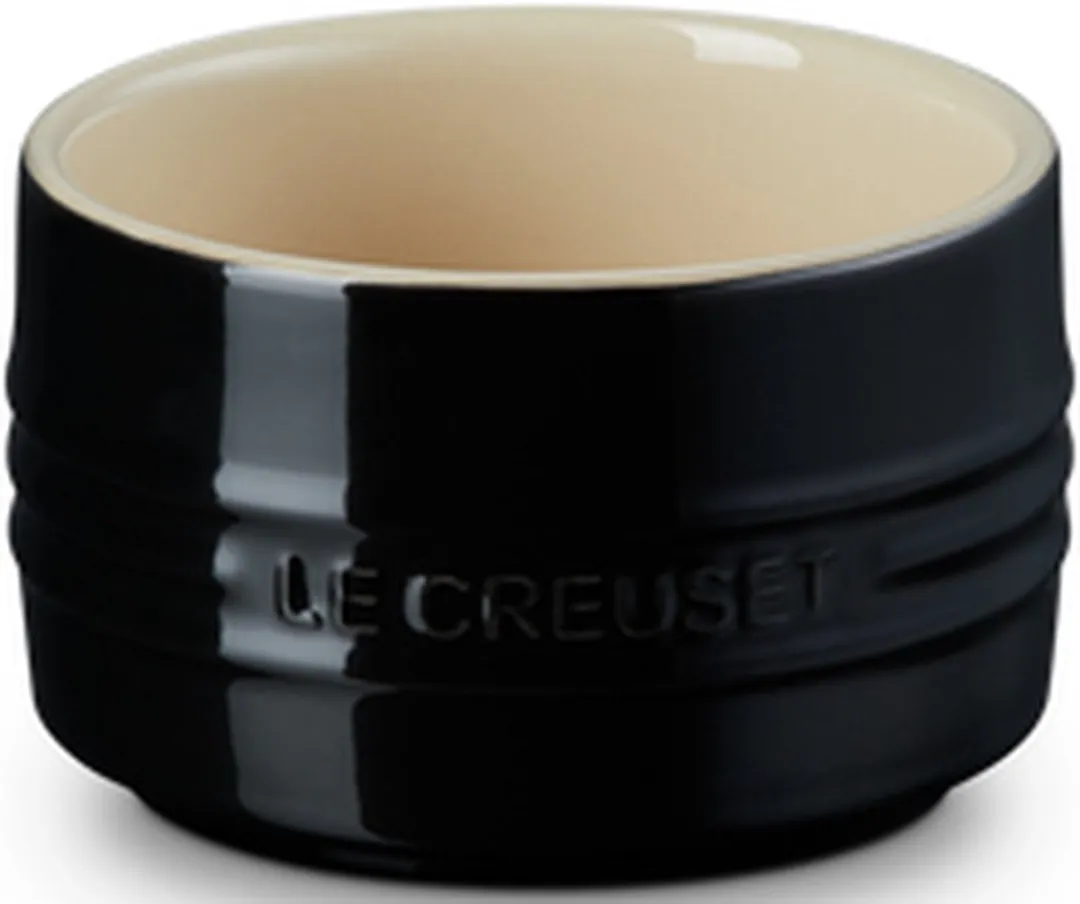 Le Creuset Ebbenzwart Stapelbare Schaaltjes 9cm - 6 Stuks