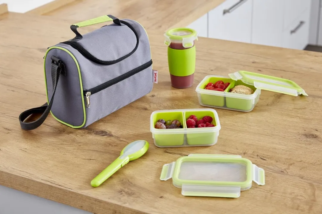 Tefal Masterseal To Go N10718 Bestekset - 4-delig - Groen/Zilver