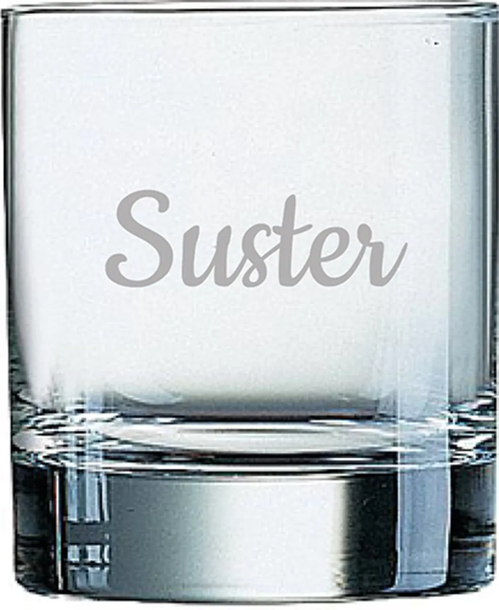 Arcoroc Suster Gegraveerd Whiskeyglas 20cl