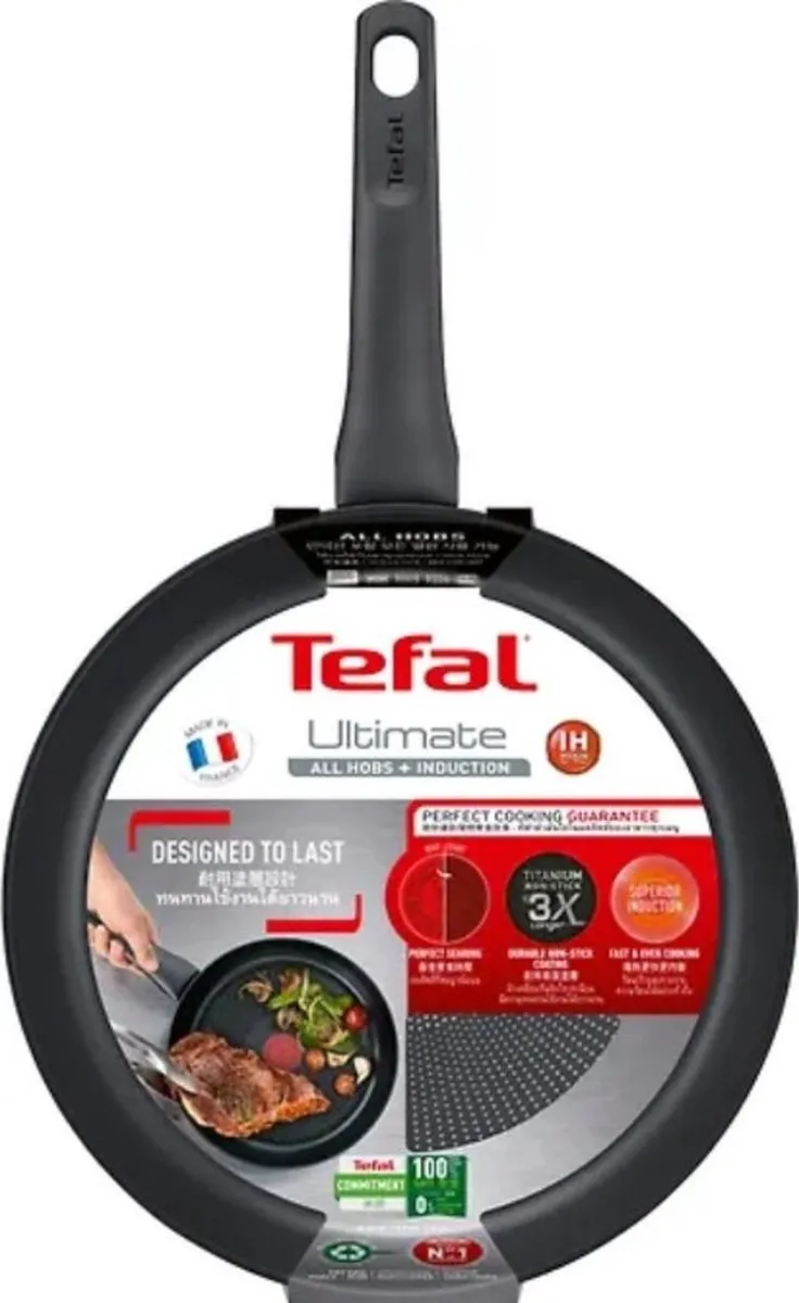 Tefal Ultimate G26806 Koekenpan 28cm - Inductie - Zwart - afbeelding 3 van 6