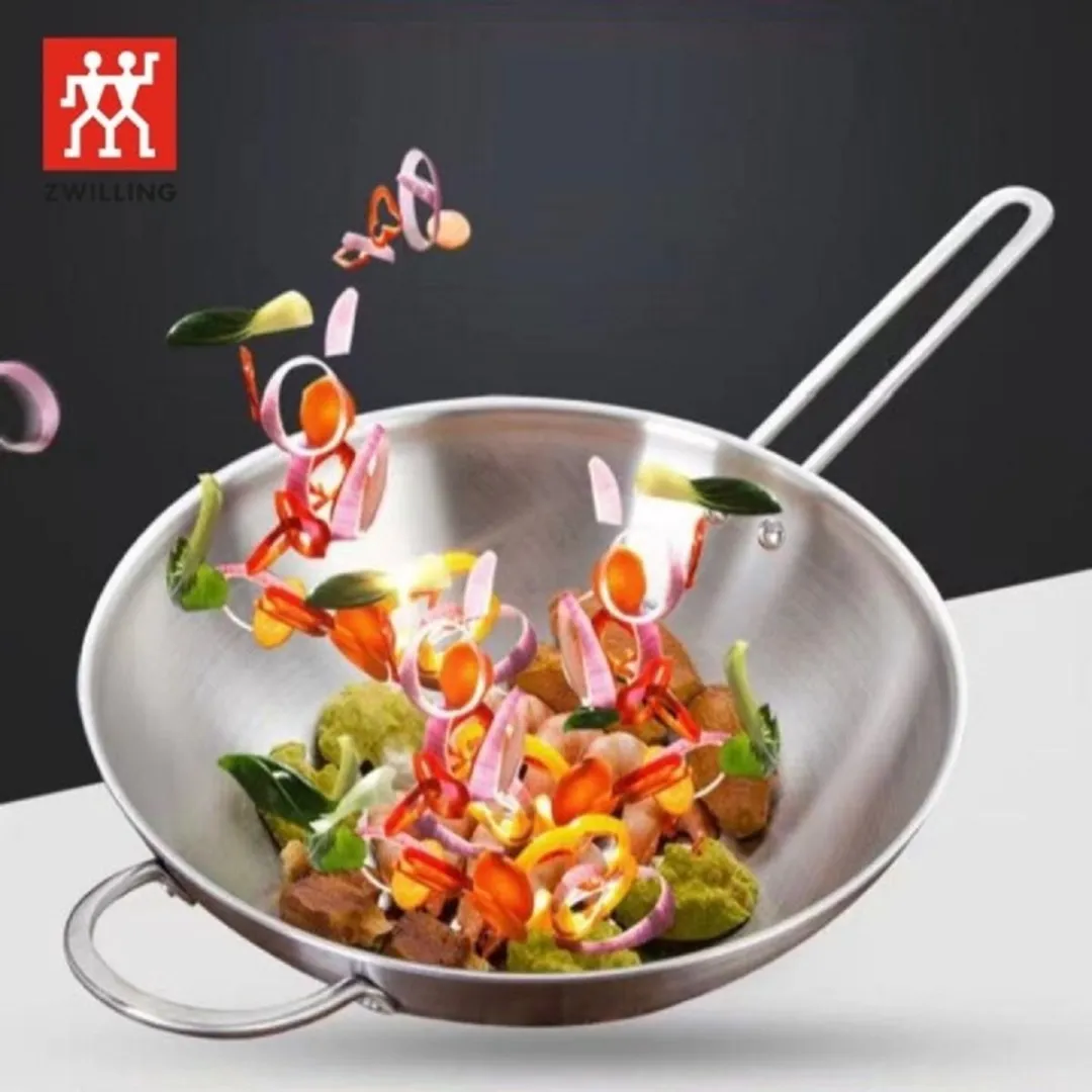 Zwilling TwinNova 30cm Wokpan - Zilver - 2 Stuks