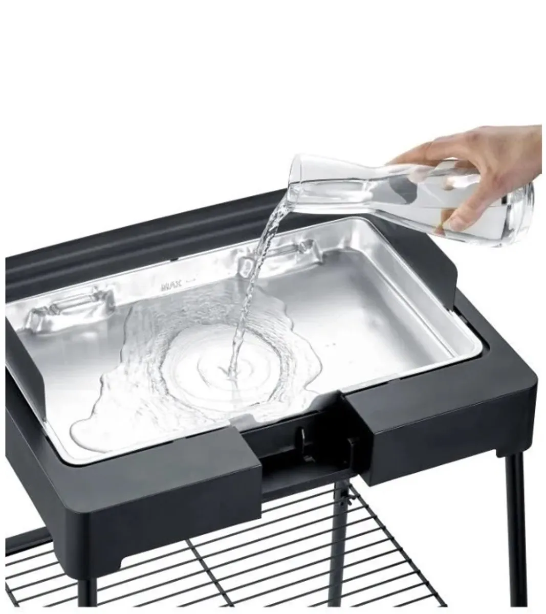 Severin PG8568 Staande Grill - 1 Brander - Zwart