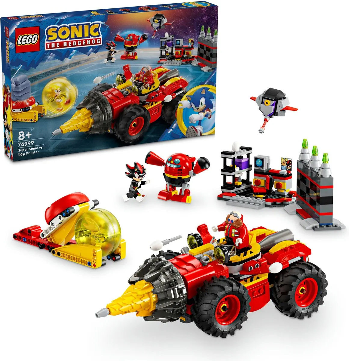 LEGO Sonic Super Sonic vs. Egg Drillster 76999 - 590 Stukken