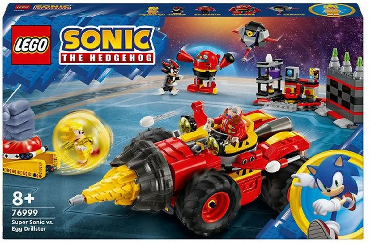 LEGO Sonic Super Sonic vs. Egg Drillster 76999 - 590 Stukken