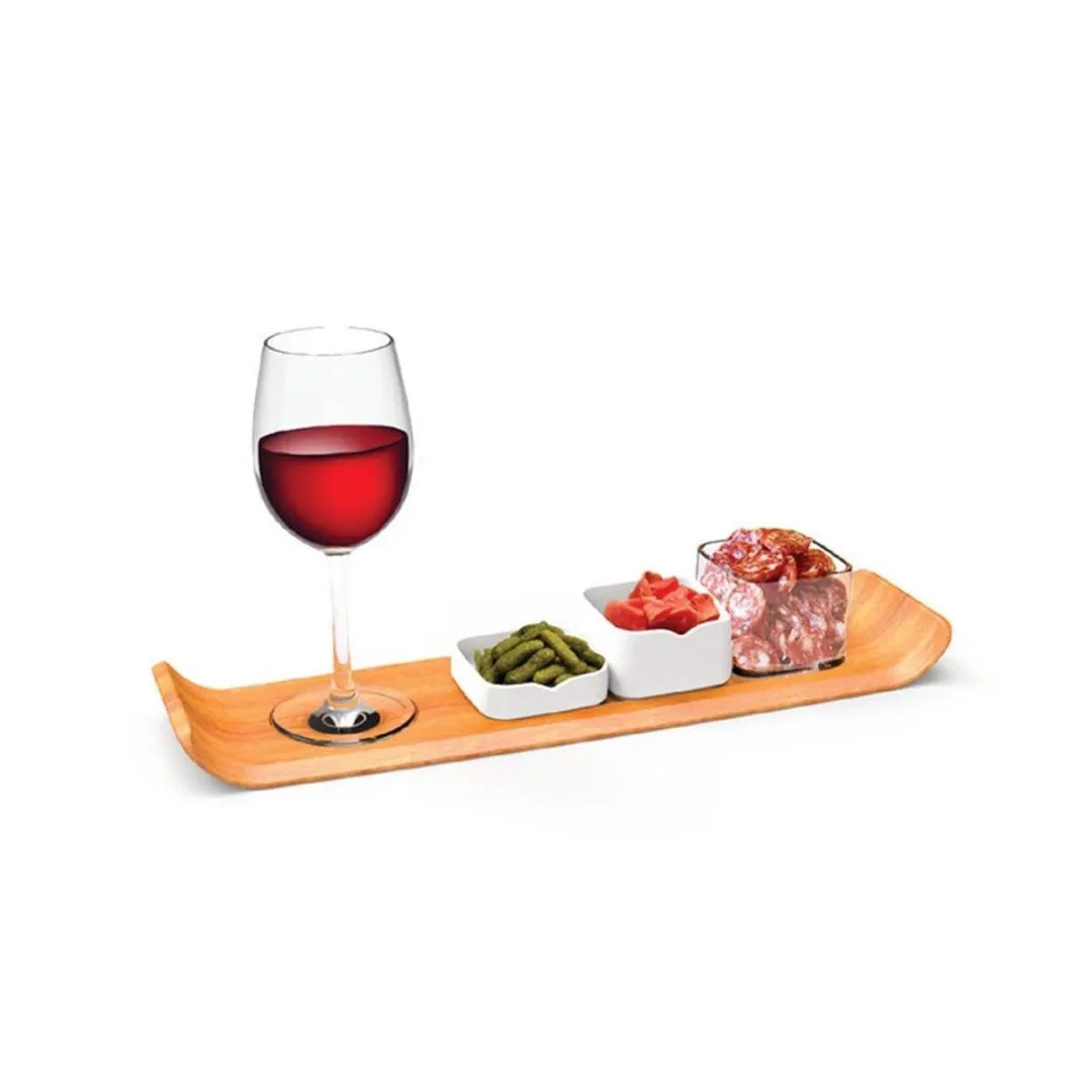 Arcoroc Mekkano Snack- & Tapasschalen 45cm - Hout - Bruin