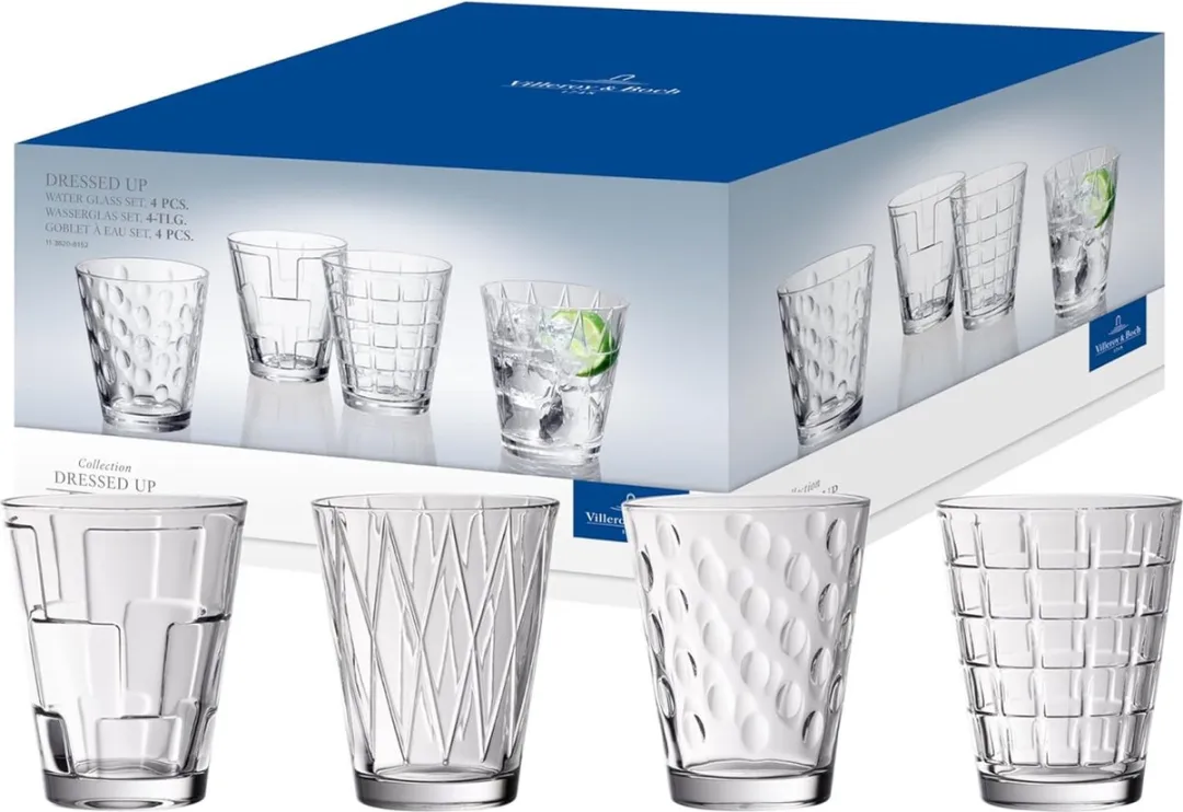 Villeroy & Boch Dressed Up Waterglasset 4-delig 310ml