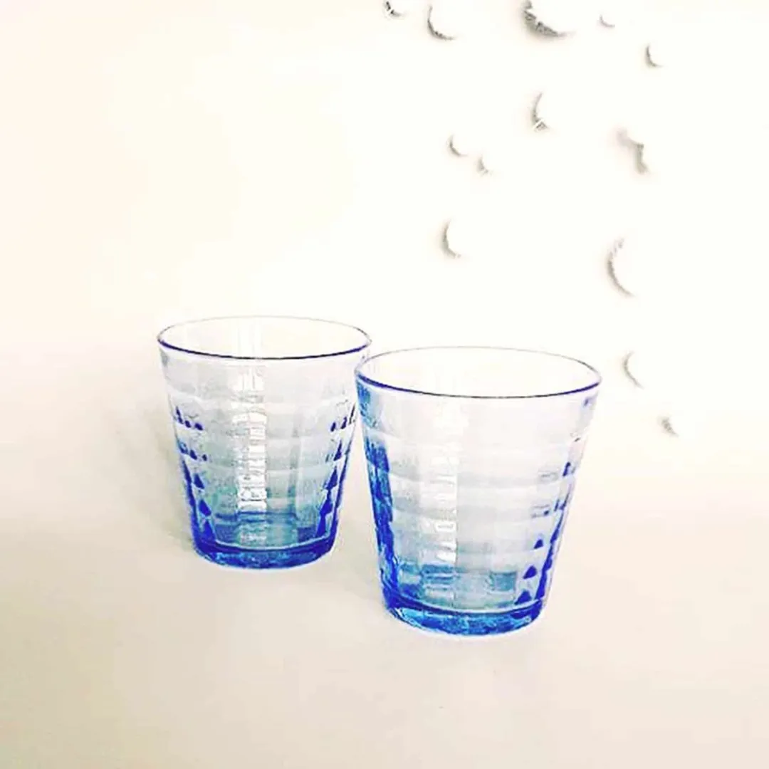 Duralex Prisme Waterglas 27,5cl - Blauw - 4 Stuks