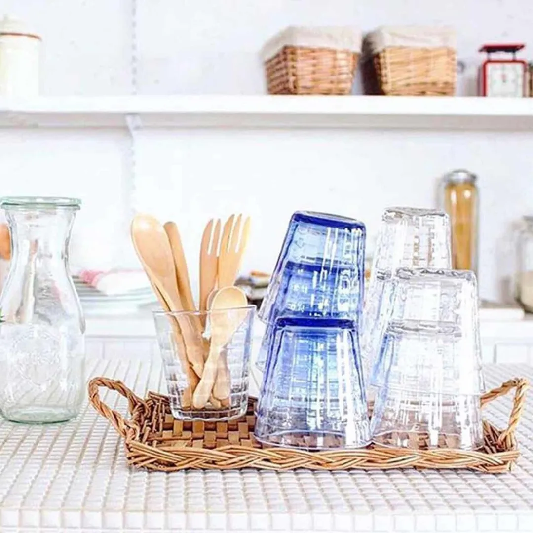 Duralex Prisme Waterglas 27,5cl - Blauw - 4 Stuks