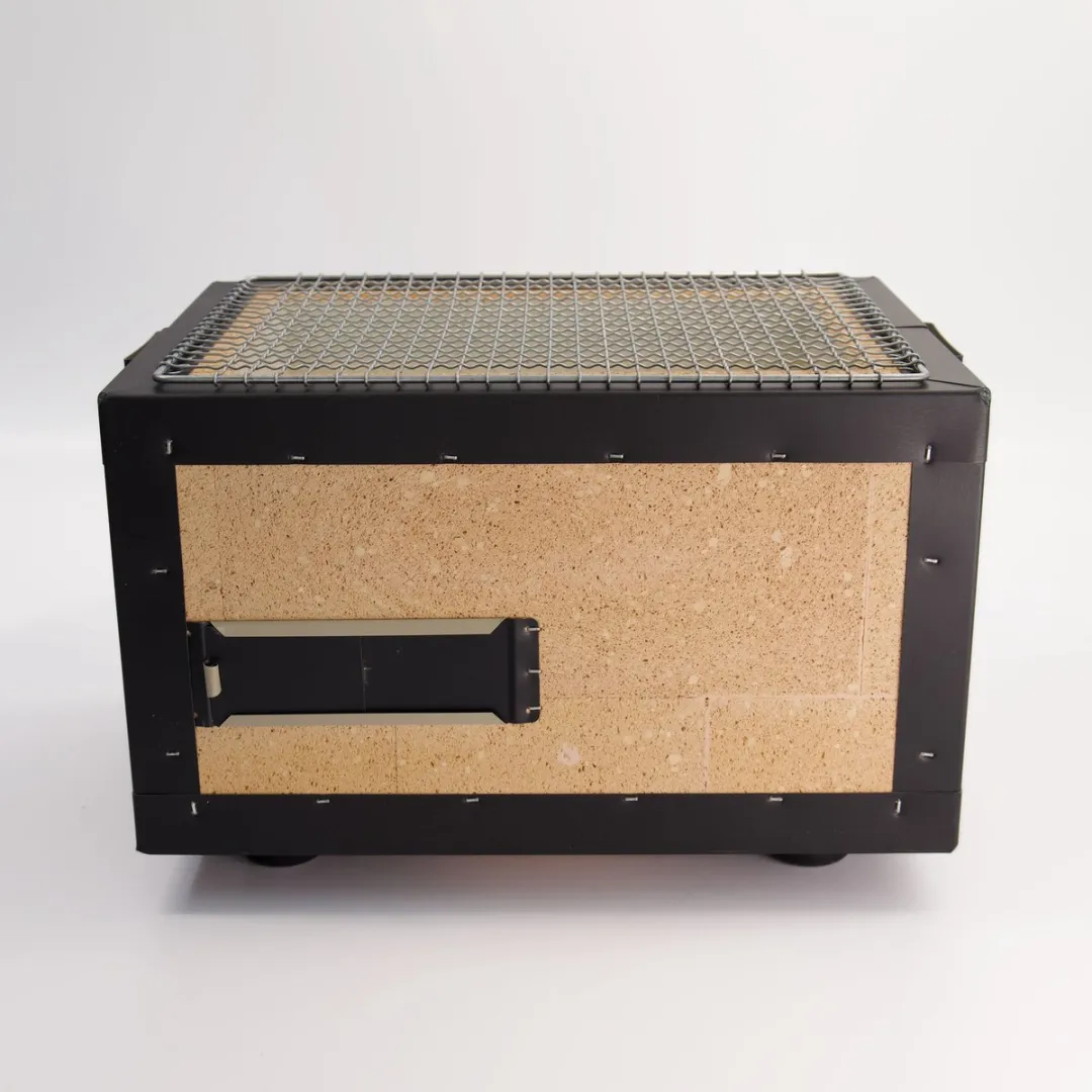 Tokyo Design Studio Konro Grill Hibachi BBQ 31cm - 8 Burgers - Bruin/Zwart