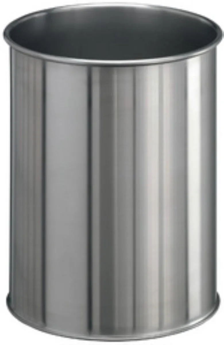 Papierbak Durable 3372 23 15liter Rond Rvs