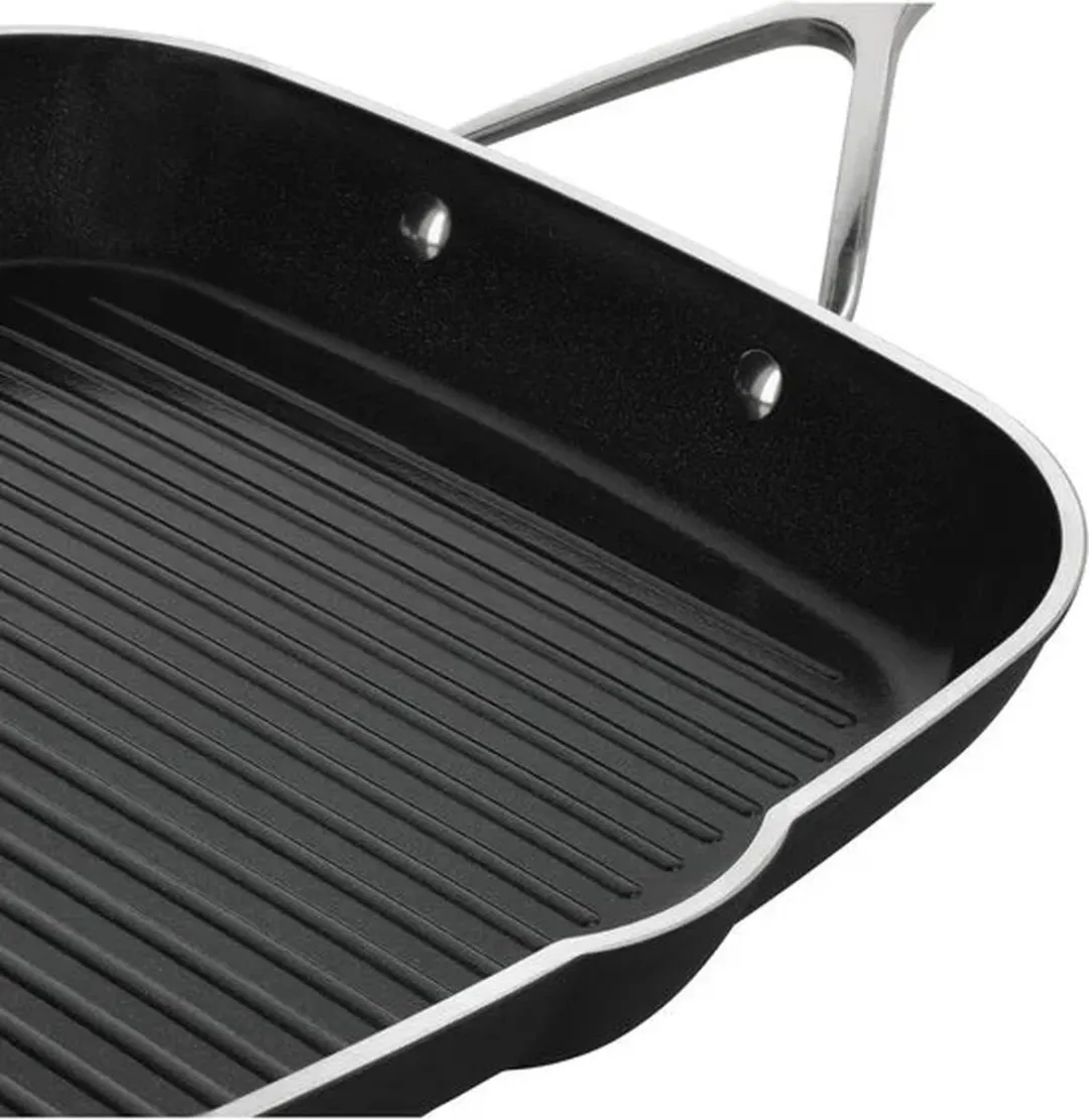 Demeyere Alu Pro 5 Ceraforce Grillpan 28cm - Zwart/Zilver