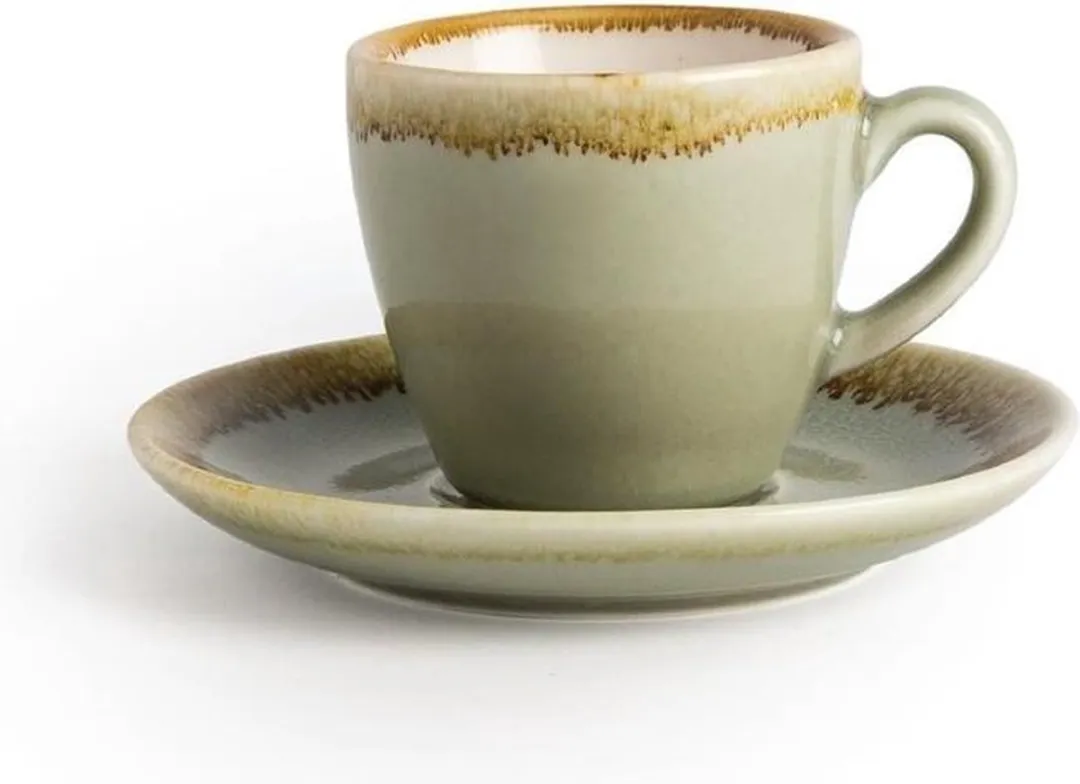 Olympia Kiln Espressoschotel Mosgroen Ø11,5cm - 6 Stuks