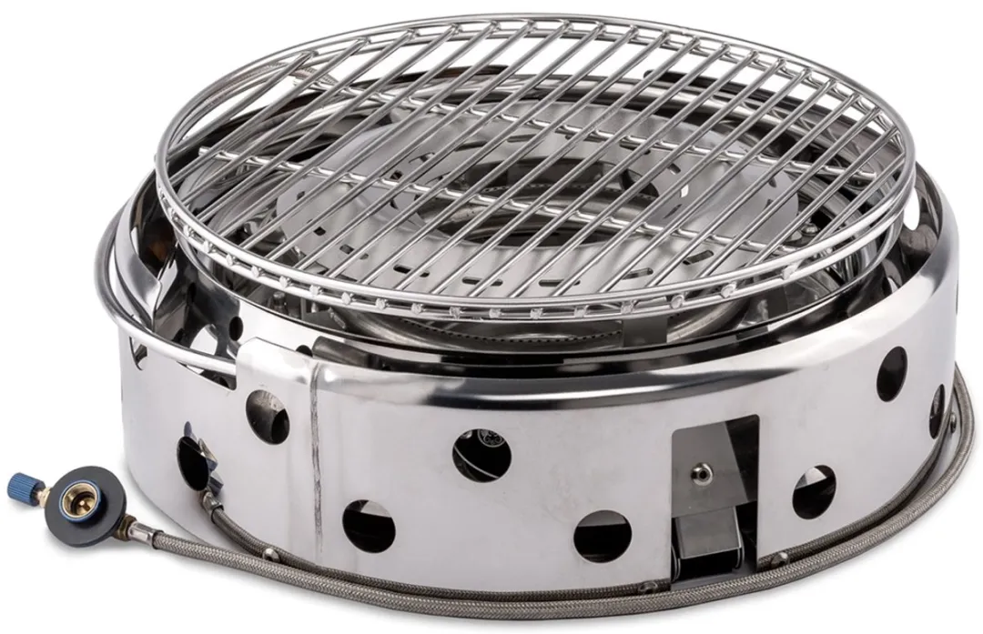 Petromax Atago Gasgrill 28cm - 4 Burgers - Roestvrijstaal