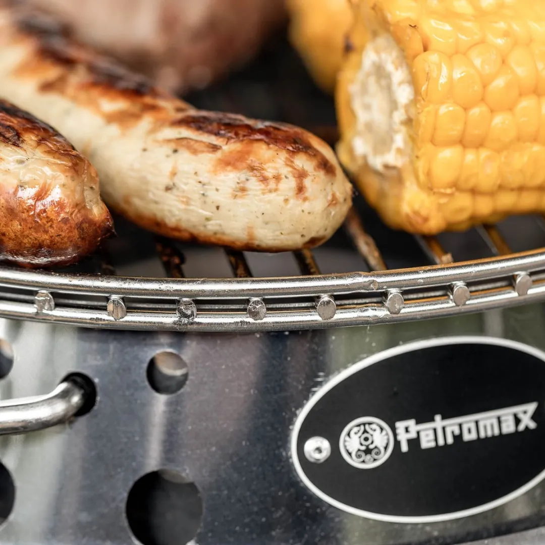 Petromax Atago Gasgrill 28cm - 4 Burgers - Roestvrijstaal