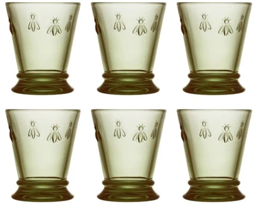 La Rochère Abeille Tumbler 26cl - Olijfgroen - 6 Stuks