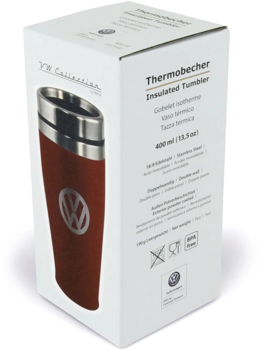 Volkswagen RVS Thermosbeker 400ml - Rood