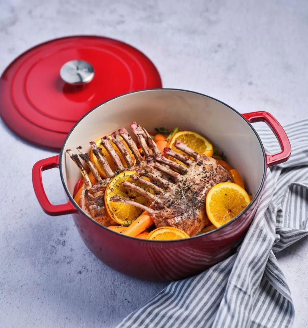 Cosy&Trendy Fontestic Braadpan 4,6L - Gietijzer Rood - afbeelding 6 van 6