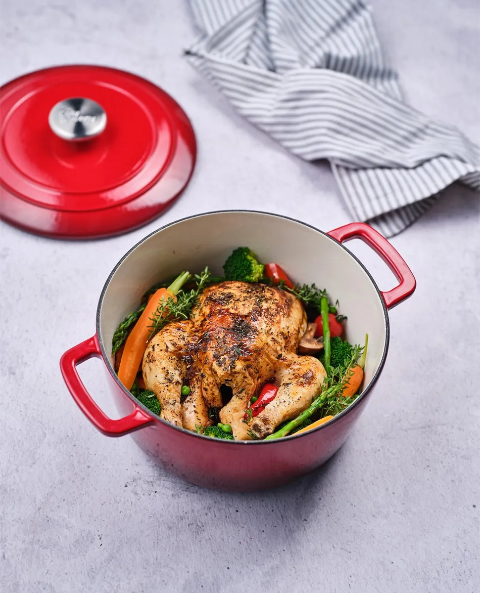 Cosy&Trendy Fontestic Braadpan 4,6L - Gietijzer Rood