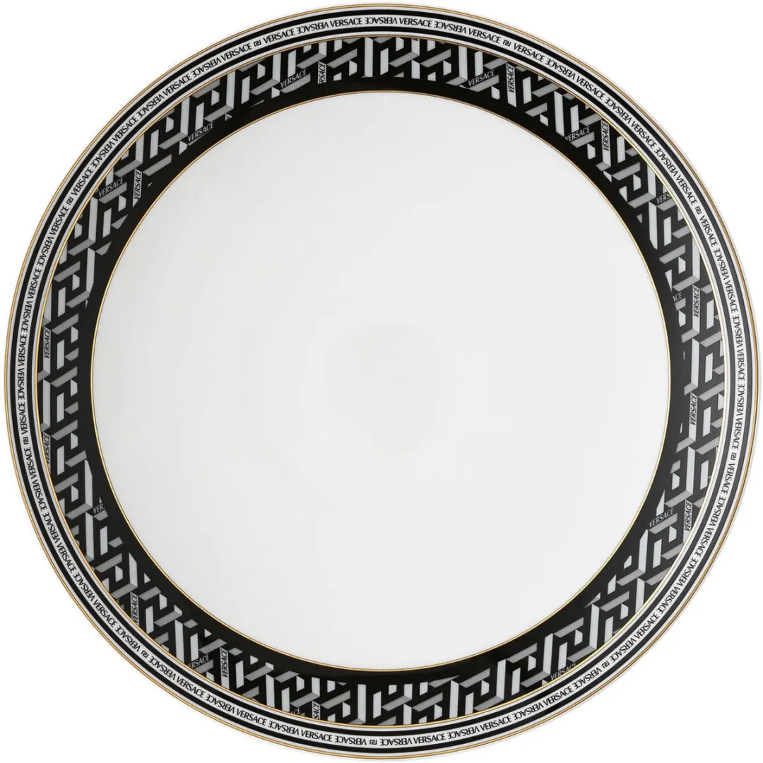 Rosenthal Versace La Greca Signature Bord - 28 cm - Zwart