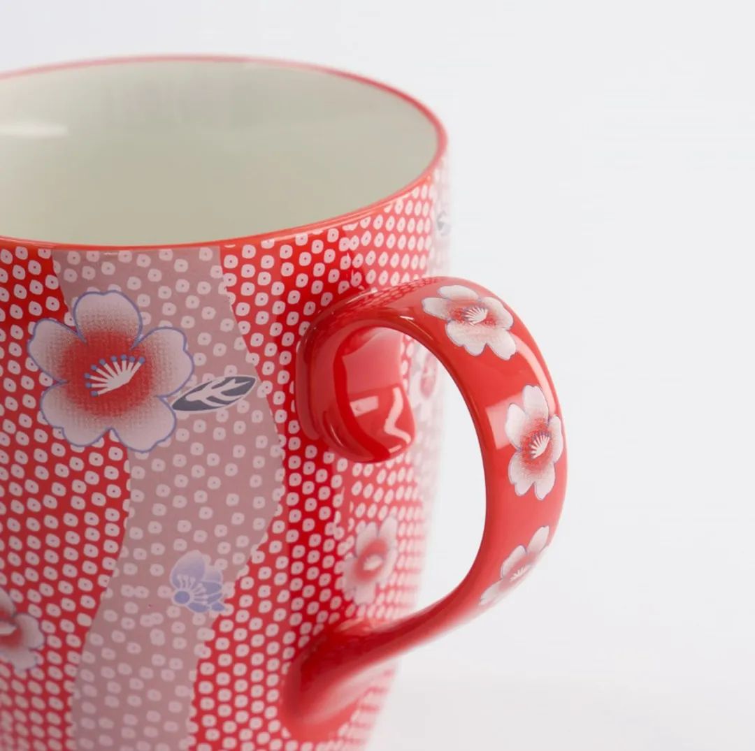 Tokyo Design Studio Kawaii Flower Mok 21172 - 300ml - Rood