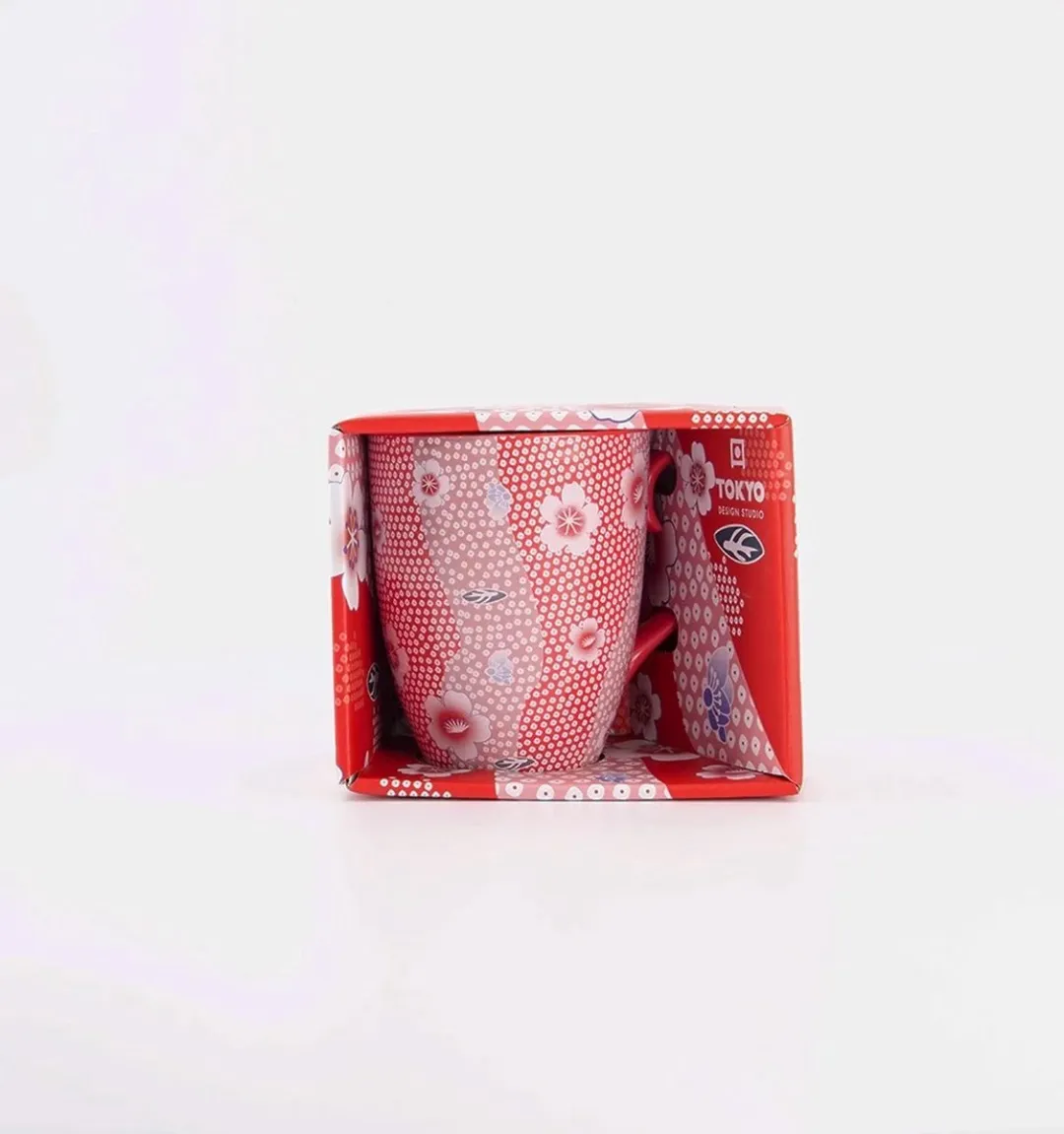 Tokyo Design Studio Kawaii Flower Mok 21172 - 300ml - Rood