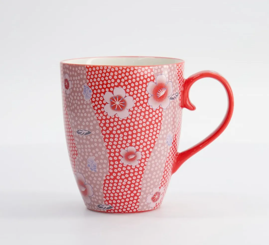Tokyo Design Studio Kawaii Flower Mok 21172 - 300ml - Rood