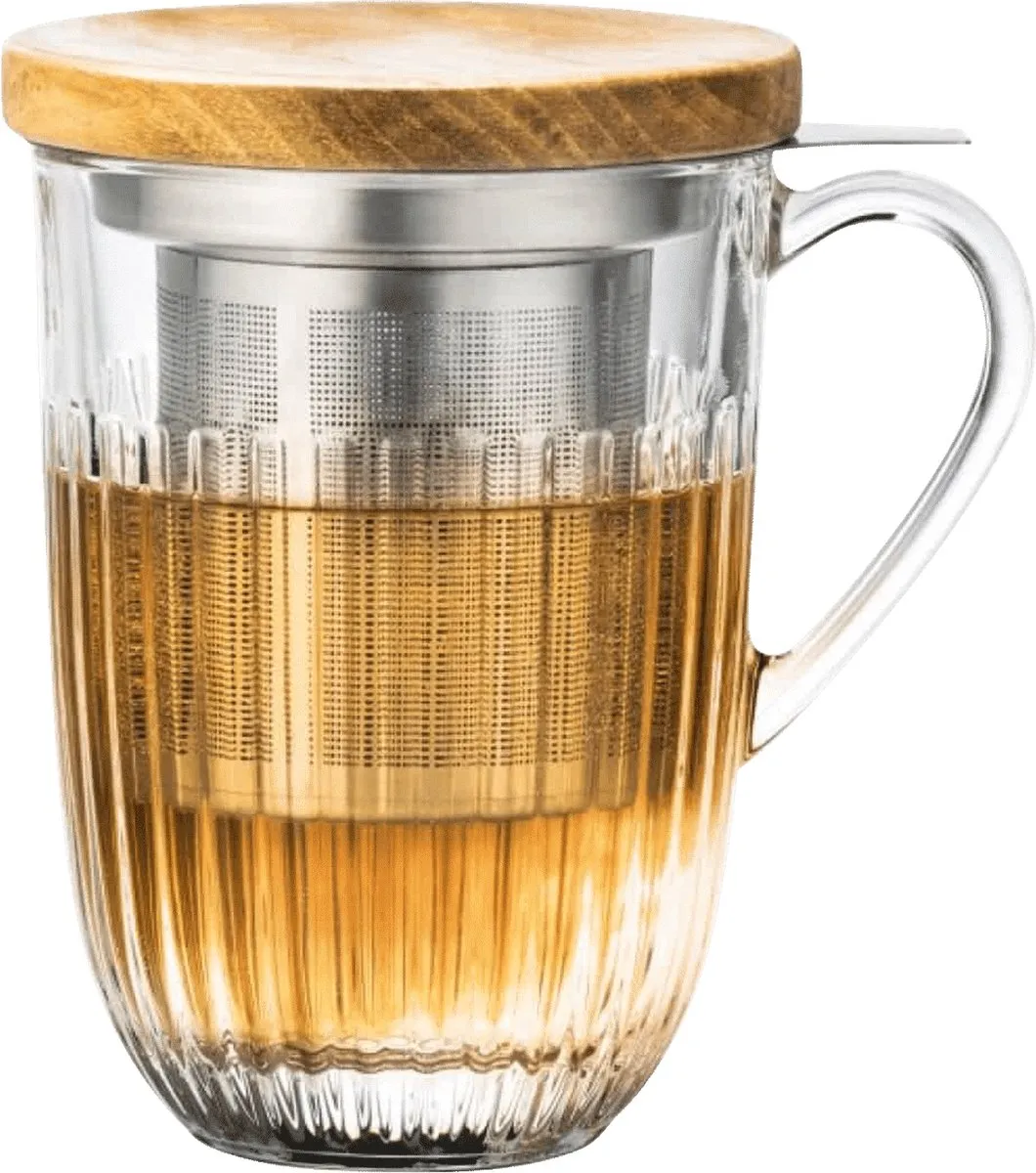 La Rochère Ouessant Theeglas met filter en deksel 40cl