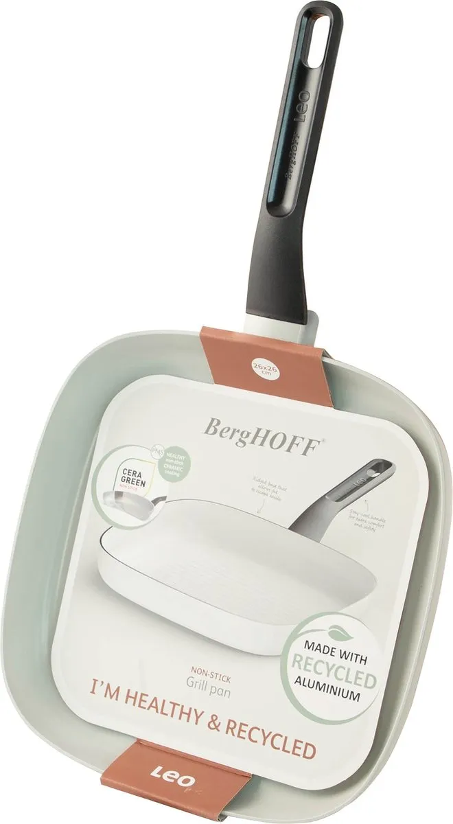 BergHOFF LEO Grillpan Spirit Ø26cm - Wit