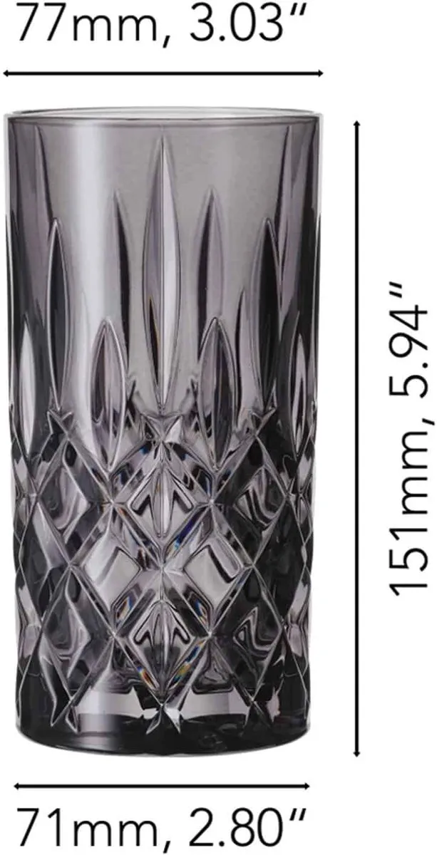 Nachtmann Noblesse Longdrinkglas 39,5cl Smoke - 2 Stuks